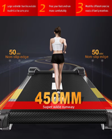 Tapis roulant de fitness et de perte de poids à domicile machine de marche en métal pliable silencieuse façonnage multifonctionnel du corps