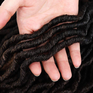 Extensions de cheveux Gypsy Locs Goddess Faux Locs, dreadlocks colorées, cheveux ondulés bohèmes, accessoires de tressage, cheveux crochet Gypsy Locs - Product Image 5