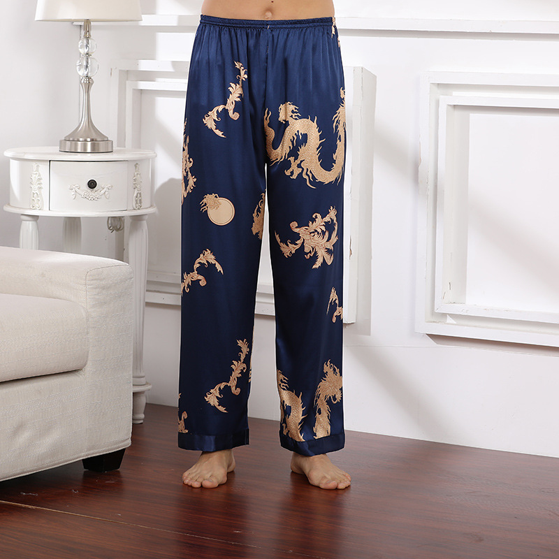 Trousers-blue dragon