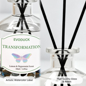 Nhà Nước Hoa Quà Tặng biểu tượng tùy chỉnh hương thơm pha lê sậy khuếch tán trong chai thủy tinh rõ ràng cho làm mát không khí - Product Image 3