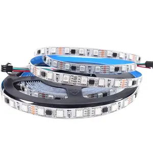 Super fabricante 12V 24V 5050 ws2812b ws2813 RGBIC luces LED 30 60leds 5 m/rollo tira de luz Led flexible inteligente para dormitorio