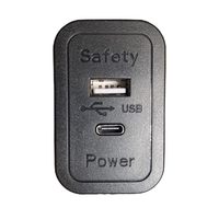 Sofa-Schreibtisch Kaffee-Teetisch Möbel mit Eingebauter Quadratischer USB-Doppelsteckdose Ladegerät Schutzschaltung Universelles Laden