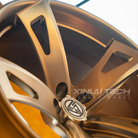 Jantes forgées sur mesure XINLAI 1 pièce, 20-22 pouces, argent satiné, 5 branches découpées, 5x112 5x120 pour Audi BMW
