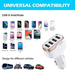 ที่ชาร์จในรถยนต์แบบ QC3.0 48W ไฟแช็ค4A ใน9.6A 4 USB สำหรับแล็ปท็อป - Product Image 4