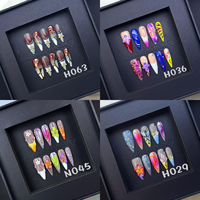 Fabrieksdirecte verkoop Europese Punk Cool 10 stuks 3D Stiletto Spicy Girl draagbare opzetnagels handgemaakt