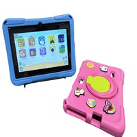 Tablette Enfant la Moins Chère 7 Pouces 2+16 Go avec Robe pour Apprentissage et Divertissement, Compatible YouTube et Android 10