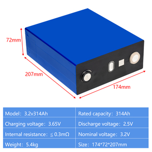 Batería Prismática de Alto Rendimiento Cornex, 3.2V 314Ah, Grado 10000 Ciclos, Rango de Rendimiento 280Ah-340Ah, Iones de Litio - Product Image 2