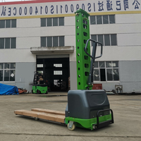 Chariot élévateur à fourche électrique 1.5 tonnes 540*1150 cadre métallique supporté par OEM chariot/chariot à main double à trois roues en polyuréthane