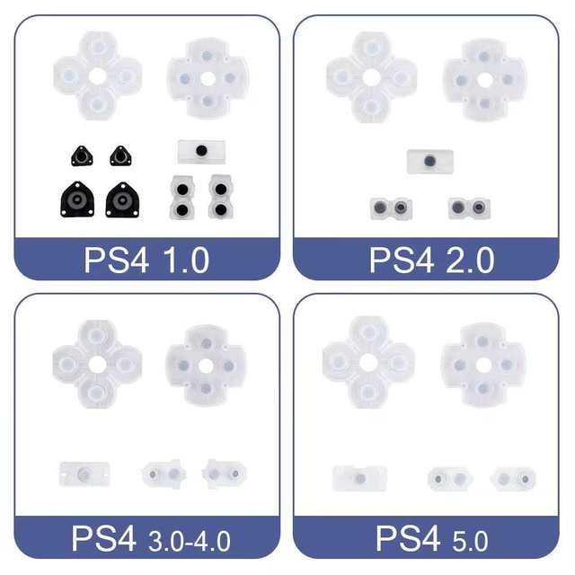 Soft Silicone Conductive Rubber Button Pad for Play Station 4 Gamepad Repair Parts for PS2/PS3/PS4/PS5 Controller Rubber Button