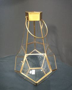 Lanterne décorative en laiton et miroir/verre utilisée pour la décoration intérieure, la vitrine et le stockage Fournisseur d'Inde - Product Image 4