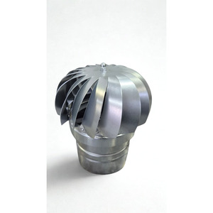 ARTIGIAN RUSSO Campana de Ventilación Rotatoria Redonda Impulsada por el Viento, Ventilador de Techo Industrial de Acero al Carbono, Hecho en Italia - Product Image 2