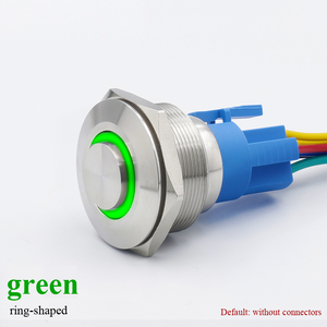 30MM Stainless Steel Button High Head Ring Illuminated IP65 1NO Home Appliance Control with LED <b>Light</b> - Product Image 6