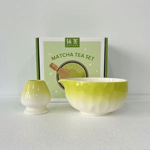 Batidor de Bambú Ceremonial Único con Forma de Diamante para Matcha, Herramientas Premium Texturizadas para Preparar Matcha, Batidor Chasen y Soporte para Tazón - Product Image 1