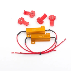 CAR-REFINE 10W 25W 50W 6ohm Car Auto Interior Decodificador Cableado Resistencia LED Anti-Parpadeo Señal de giro Lámpara Resistencia de carga - Product Image 6
