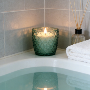 Portavelas de Vidrio de Colores con Relieve, para Velas Aromáticas, con Efecto de Luz y <span class=keywords><strong>Sombra</strong></span>, para Ambiente Navideño, Soporte para Velas de Té - Product Image 3