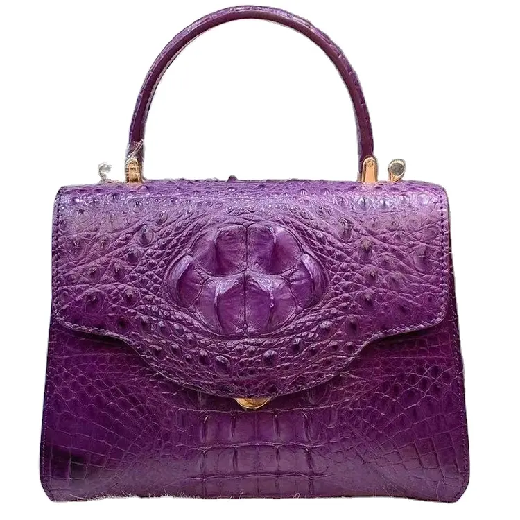 Элегантный дизайн, роскошная сумка из натуральной крокодиловой кожи, кожаная женская сумка-тоут