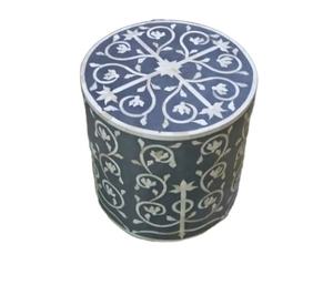 ม้านั่งเดี่ยวแบบฝังกระดูก MDF แบบฝังกระดูกในห้องนั่งเล่นมีขาตั้งไม้สำหรับตกแต่งห้องนอน - Product Image 4