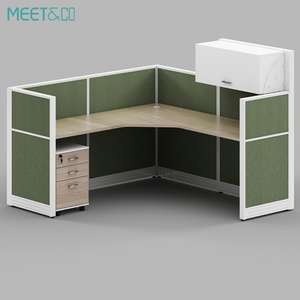 Modern Modular Wooden Office <b>Workstation</b> <b>Desk</b> High-Partition Acoustic Privacy Cubicles Soundproof Extendable Design for Home Use - Product Image 2