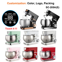 Nouveau Style Batidora Kitchen 5L 1300W Robot Pâtissier Professionnel avec Écran Tactile LED Numérique, Mélangeur à Œufs et Robot Culinaire