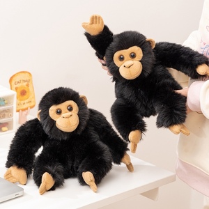ตุ๊กตาอุรังอุตังและกอริลลาสีดำนุ่มพิเศษเหมือนจริง ของเล่นตุ๊กตาลิง บรรเทาความเครียด ของขวัญ - Product Image 1