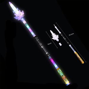 La espada láser de luz se puede empalmar, cuchillo de luz, sable de luz, duelo, Cosplay, láser intermitente Led colorido - Product Image 5