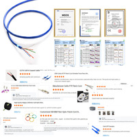 Cable LAN Cat5e FTP 24AWG de Cobre Desnudo 100MHZ con Certificación ETL para Cableado de Red Comercial y de Oficina