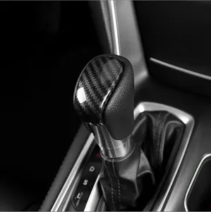 本田雅阁X 10th 2018-2021 Fit Jazz GR 2020豪华皮革Plushesse变速箱手柄装饰罩的汽车配件