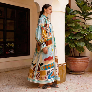 <span class=keywords><strong>Robes</strong></span> vintage à motifs Suzani Kantha avec poches brodées, taille unique, pour l'hiver, offre ODM - Product Image 3