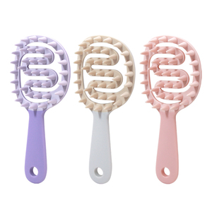 Champú <span class=keywords><strong>de</strong></span> Plástico con Diseño Ventilado <span class=keywords><strong>de</strong></span> Mango Largo y Estilo Sencillo para Masaje del <span class=keywords><strong>Cuero</strong></span> <span class=keywords><strong>Cabelludo</strong></span> Femenino, Limpieza Doméstica <span class=keywords><strong>de</strong></span> Doble Uso en Seco y Húmedo - Product Image 5