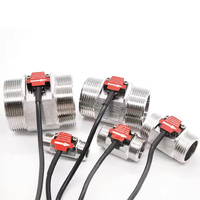 Sensor Aliran Air Elektromagnetik Efek Hall Baja Tahan Karat Sensor Laju Aliran Cairan Industri Perpipaan
