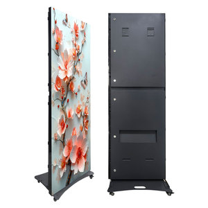 Aoyi năng lượng hiệu quả <span class=keywords><strong>LED</strong></span> có thể gập lại Áp phích Totem hiển thị với liền mạch nối Thiết kế mới xách tay kiosk - Product Image 1