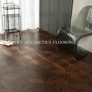 พื้นปาร์เก้ไม้วอลนัทสีดำแบบมินิมอลสไตล์อเมริกัน  แบบประกอบเองได้ เป็นมิตรกับสิ่งแวดล้อม กันน้ำ เหมาะสำหรับห้องนั่งเล่น ระดับ A - Product Image 4