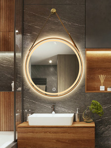 Miroir <span class=keywords><strong>de</strong></span> Maquillage Intelligent <span class=keywords><strong>IP44</strong></span> avec Bande Lumineuse, Design Nordique, Cadre en Alliage d'Aluminium, Éclairage LED, Suspendu pour <span class=keywords><strong>Salle</strong></span> <span class=keywords><strong>de</strong></span> <span class=keywords><strong>Bain</strong></span> et Chambre à Coucher - Product Image 3