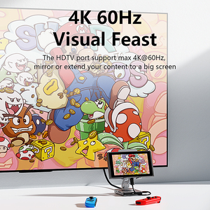 8-in-1 <span class=keywords><strong>USB</strong></span> 타입 C 허브 멀티포트 어댑터 허브 도크 8 in 1 <span class=keywords><strong>USB</strong></span> C 타입 4K 60Hz HDTV <span class=keywords><strong>USB</strong></span> 3.0 SD TF 카드 리더 PD 충전 - Product Image 4