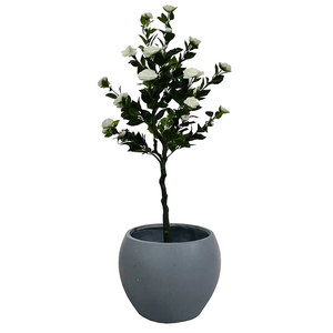 <span class=keywords><strong>Maceta</strong></span> de arcilla de fibra grande para exteriores moderna, <span class=keywords><strong>maceta</strong></span> de fibra de vidrio para Balcón de casa, <span class=keywords><strong>maceta</strong></span> decorativa de hotel de jardín de hormigón grande popular - Product Image 2