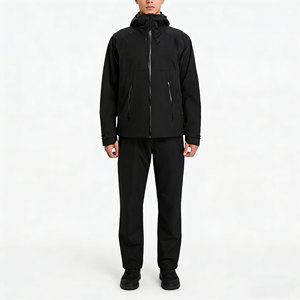 Chaqueta de senderismo personalizada al por mayor para hombre, con capucha, cortavientos, impermeable, con cremallera, de poliéster, para exteriores. - Product Image 6