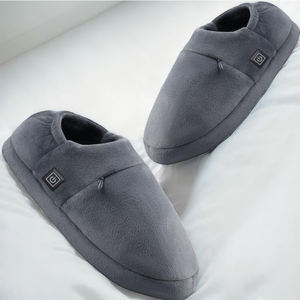 Caldo di vendita al coperto da donna pantofole calde invernali ricaricabili riscaldamento antiscivolo in cotone scarpe scaldate USB pantofole <span class=keywords><strong>riscaldate</strong></span> - Product Image 4