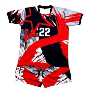 DYNAMEL WEARS Conjunto de Camiseta de Fútbol Sublimada para Hombre, Cuello Redondo, Manga Corta, Uniforme de Fútbol - Product Image 2