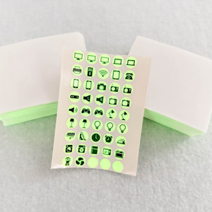 Pegatinas Adhesivas Personalizadas con Logotipo Impermeable, Luminosas en la Oscuridad, Recortadas a Troquel - Product Image 5