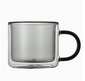 Mugs isothermes à double paroi DFM01 250ml, transparents, bleu clair, vert, rose, ambre, turquoise, promotion, cadeaux. - Product Image 2