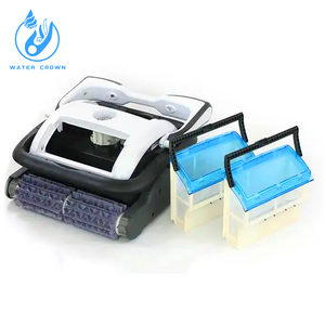 Robot nettoyeur de <span class=keywords><strong>piscine</strong></span> Water Crown HJ3012 ABS à double moteur, aspiration automatique intelligente, pour piscines intérieures et extérieures, spas - Product Image 1