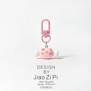 Mèo màu hồng lợn kẹo Móc chìa khóa mặt dây chuyền mềm dễ thương Ba lô treo tất cả các trận đấu đồ trang sức ngọt ngào <span class=keywords><strong>Keychain</strong></span> - Product Image 3