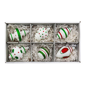 6Pcs Đồ Trang Trí Giáng Sinh Thiết Lập Giáng Sinh Đồ Trang Trí Cây Giáng Sinh Bóng Trang Trí Treo Giáng Sinh - Product Image 2