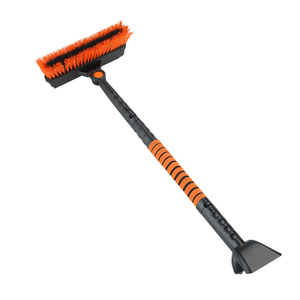 Snow Brush With Telescopic Handle Aluminum Alloy Ice <b>Scraper</b> For Car Window <b>Cleaning</b> And Snow Removal Tool - Product Image 2