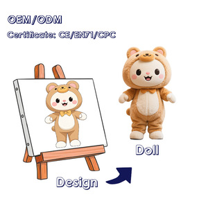 Customized Low MOQ Animal <b>Mascot</b> Plush Toy Wholesale Custom Animal Shaped <b>Mascot</b> Plush Toys - Product Image 2