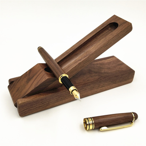 Promozione legno portapenne in legno di faggio studente penna stilografica Set all'ingrosso regalo regalo legno inciso penna - Product Image 3