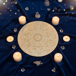 Kit de Adivinación con Tablero de Péndulo de Estrella de 8 Pulgadas, Tallado en Madera Pulida, Estilo Arte Popular, para Artículos de Brujería - Product Image 3