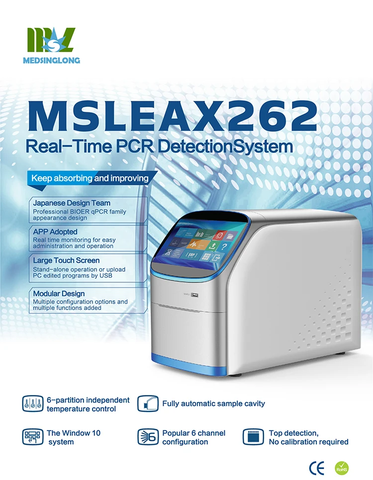 96 Wells Rapid Test Fluorescence Quantitative Real-Time Pcr Detection System