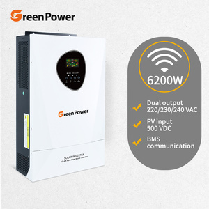 Inversor de Onda Sinusoidal Pura Inteligente de 3.6kw 6.2kw 11kva 24V 48V con MPPT Integrado, Sistema Híbrido de Energía Solar Fuera de la Red Todo en Uno con WIFI - Product Image 1