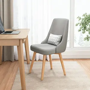 European design dining room furniture ergonomic blue velvet iron leg dining chair